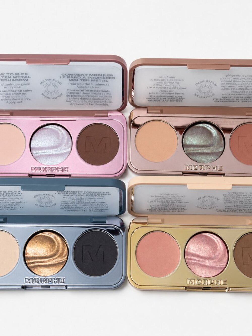 Morphe ChromaPlus Eyeshadow Trio 4-Piece Bundle